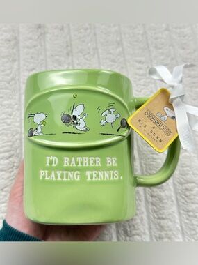 Rae Dunn Peanuts Tennis Mug